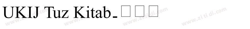 UKIJ Tuz Kitab字体转换